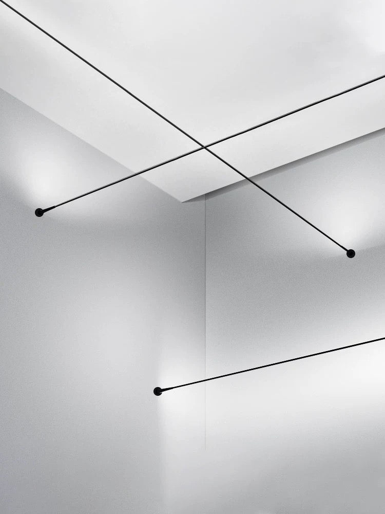 minimalist linear LED ceiling light providing soft uniform ambient lighting in a clean modern interior