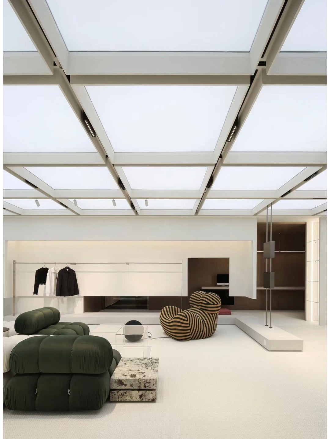 Retail Stretch Ceiling Lighting – LED Panels | Lucretia
