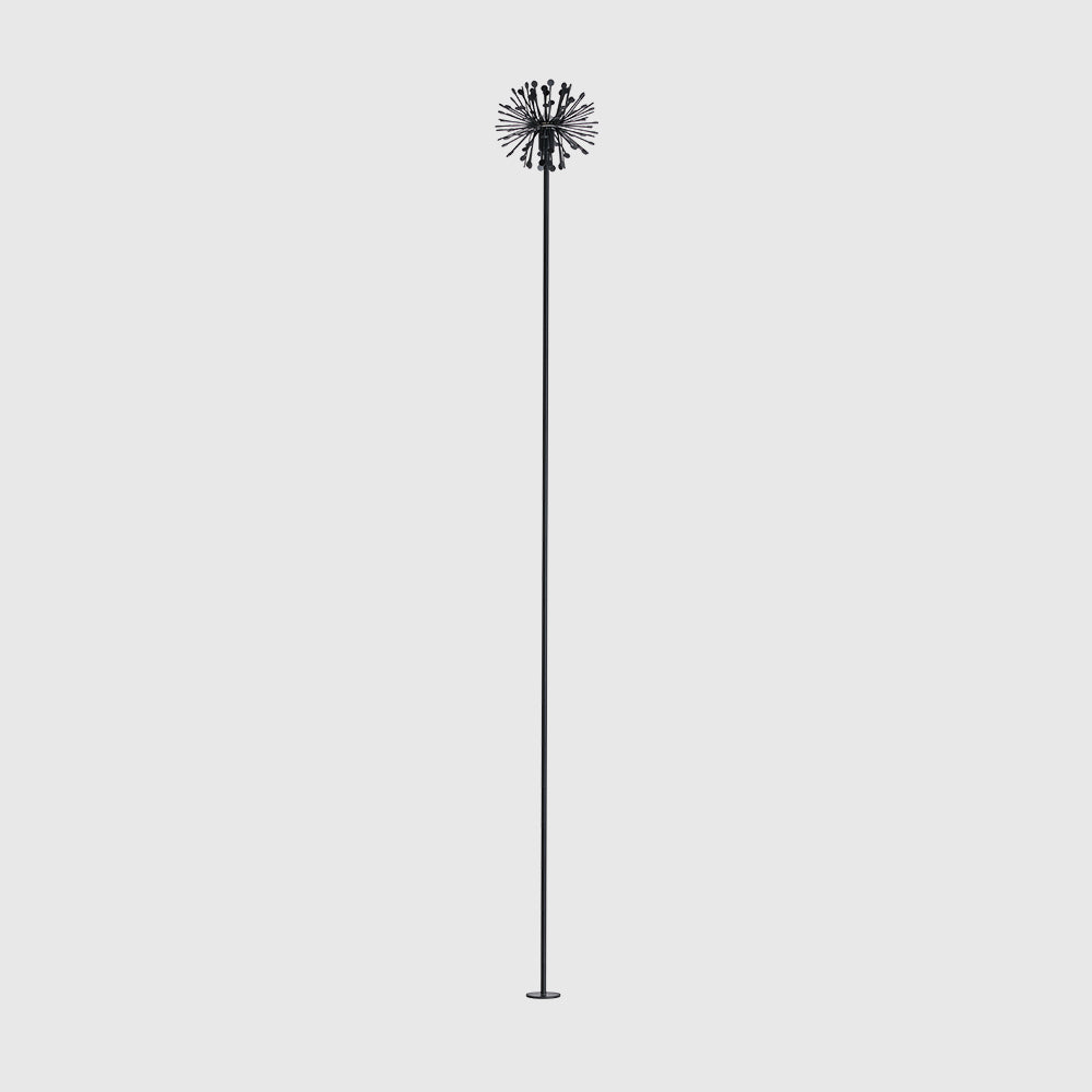 Single dandelion style landscape spike light for decorative outdoor lighting