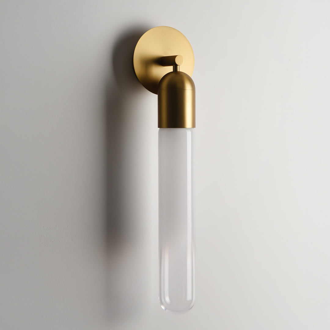 Crystal Capsule 615 brushed brass crystal wall lamp modern LED wall light for hallway bedside lighting contemporary home lighting