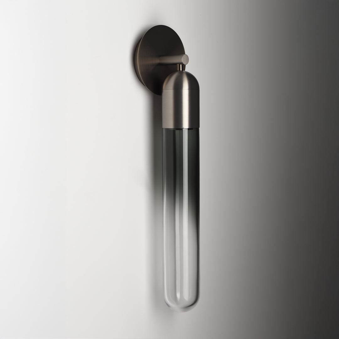 Crystal Capsule 615 modern crystal wall lamp brushed metal LED wall light for hallway bedroom living room contemporary interior lighting