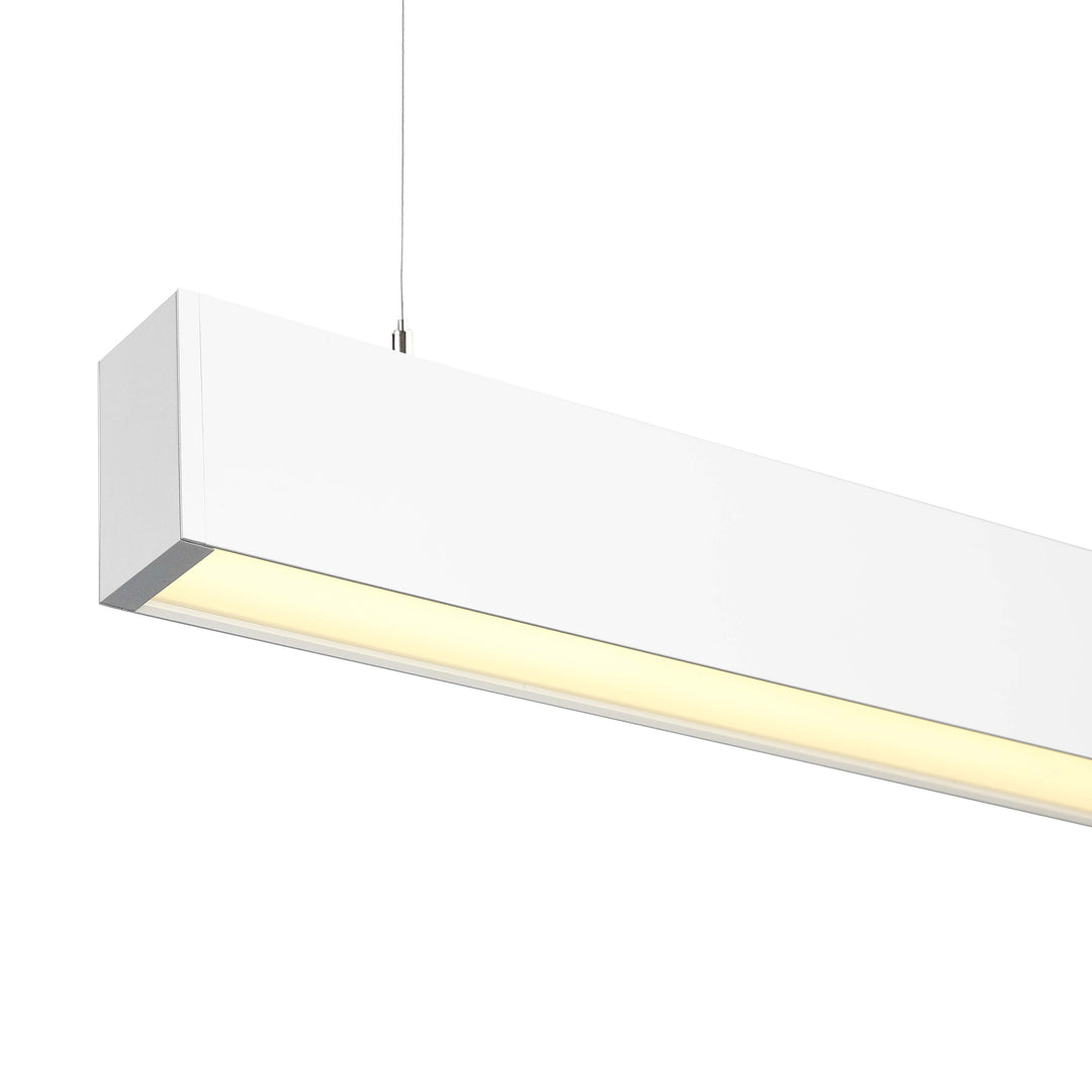 Endless 4575 Pro white LED linear light with soft-glow diffuser for clean architectural illumination in office and retail spaces