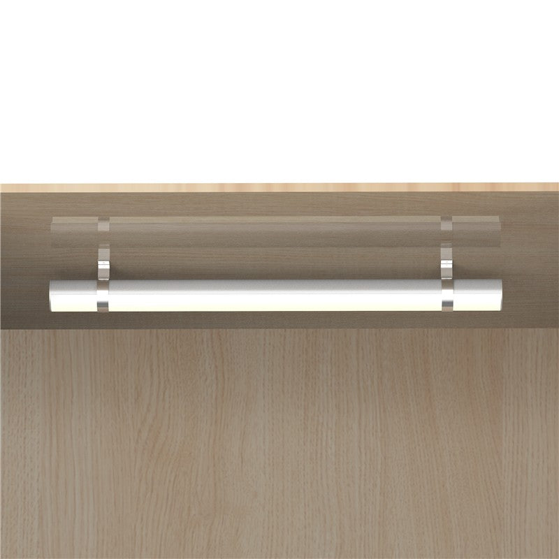 FlexGlow R34 round LED linear light installed under cabinetry for retail display and shelf illumination