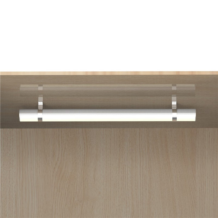 FlexGlow R34 round LED linear light installed under cabinetry for retail display and shelf illumination