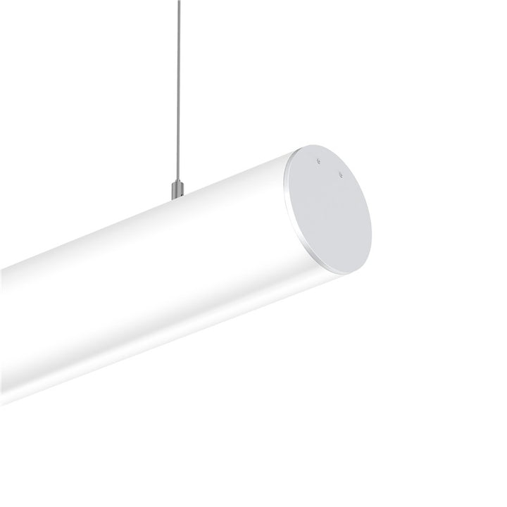 Technical cross-section diagram of the FlexGlow R60 round 60mm LED linear light showing profile and dimensions