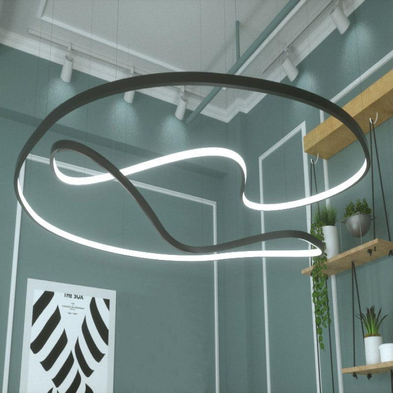 FlexHalo CS35 custom curved LED linear lighting installed in a commercial architectural interior