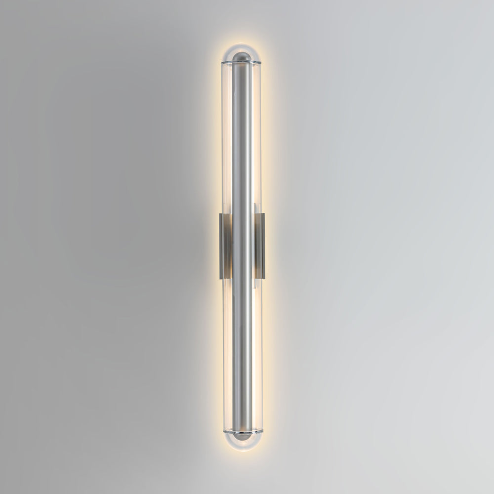 Slim vertical LumiTube Wall Light contemporary LED wall lamp for interior lighting in bedrooms hallways and living spaces