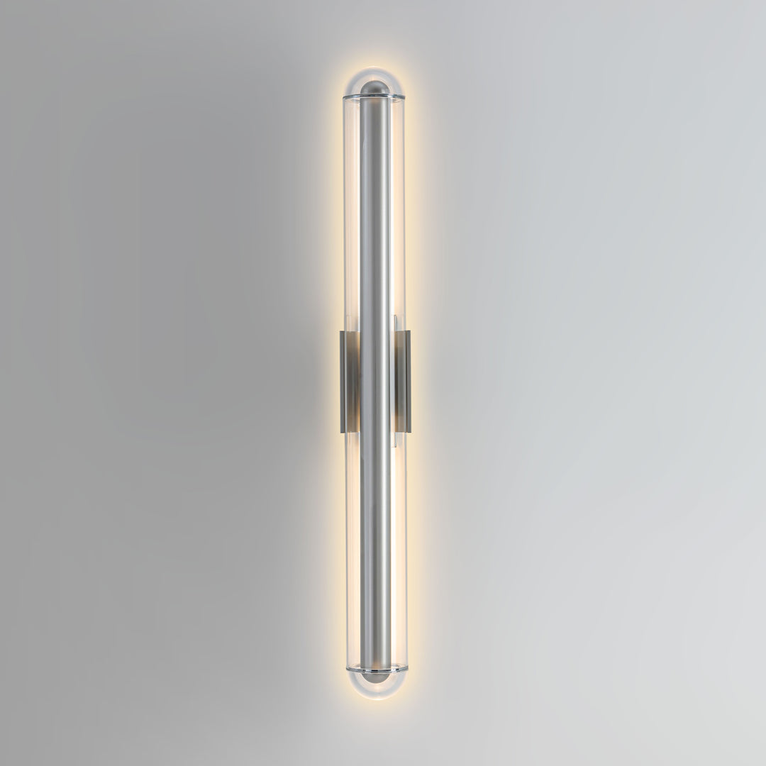 Slim vertical LumiTube Wall Light contemporary LED wall lamp for interior lighting in bedrooms hallways and living spaces