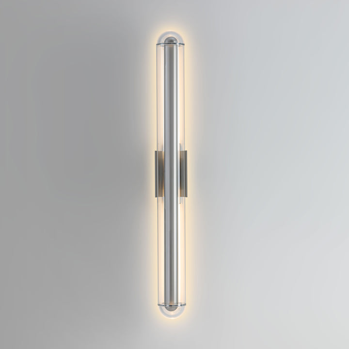 Slim vertical LumiTube Wall Light contemporary LED wall lamp for interior lighting in bedrooms hallways and living spaces