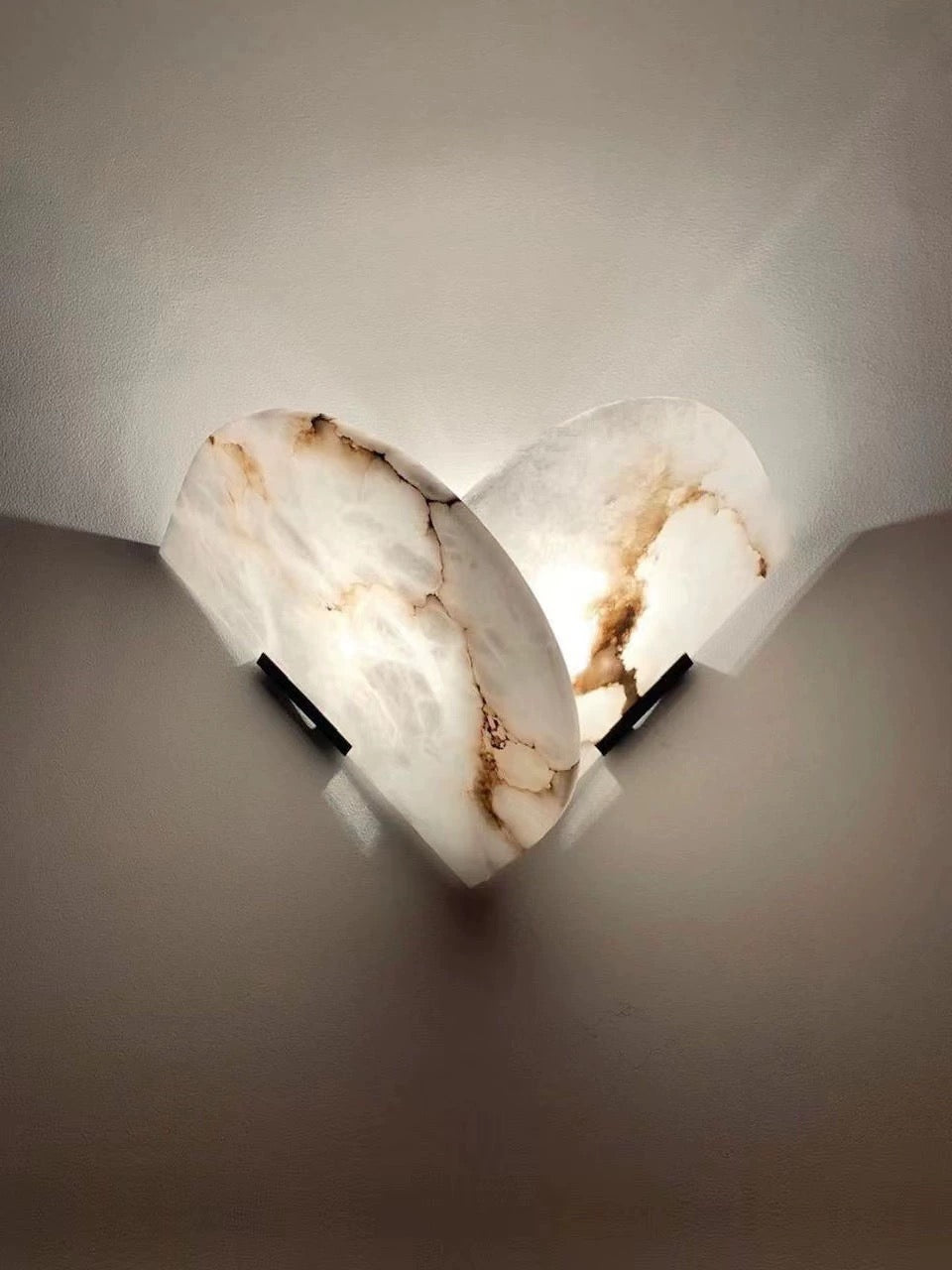 Marbella Alabaster Wall Lamp alabaster LED wall light ambient lighting for bedroom hallway living room contemporary interior lighting