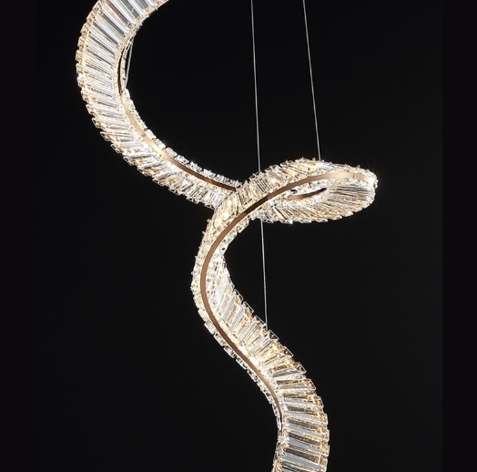 Lucretia Lighting Pharaoh Tour Single Pendant Light crystal detail bespoke LED lighting with precision handcrafted finish