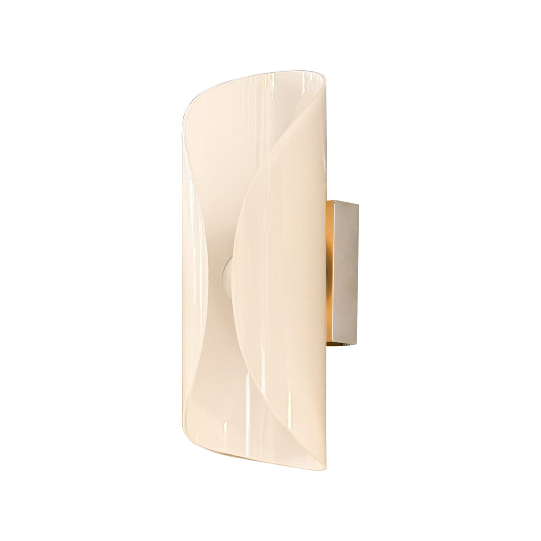 Solvia B1 amber glass wall light sculptural designer wall lamp for modern interior lighting