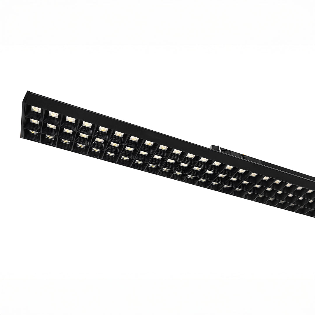 Anti-glare grille component detail for Lucretia Lighting Supermarket GlareGuard linear track light