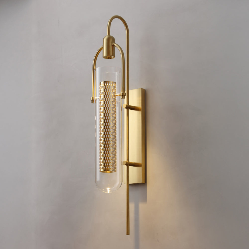 Vetra Wall Lamp modern vertical LED wall light with opal glass for bathroom corridor hotel and contemporary interiors