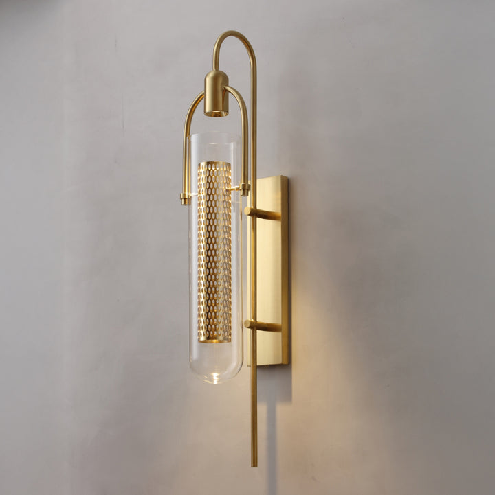 Vetra Wall Lamp modern vertical LED wall light with opal glass for bathroom corridor hotel and contemporary interiors