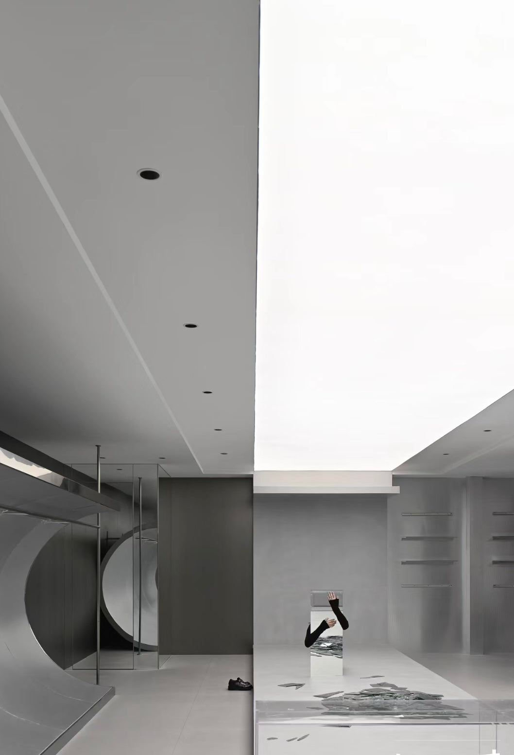 Retail Stretch Ceiling Lighting – LED Panels | Lucretia