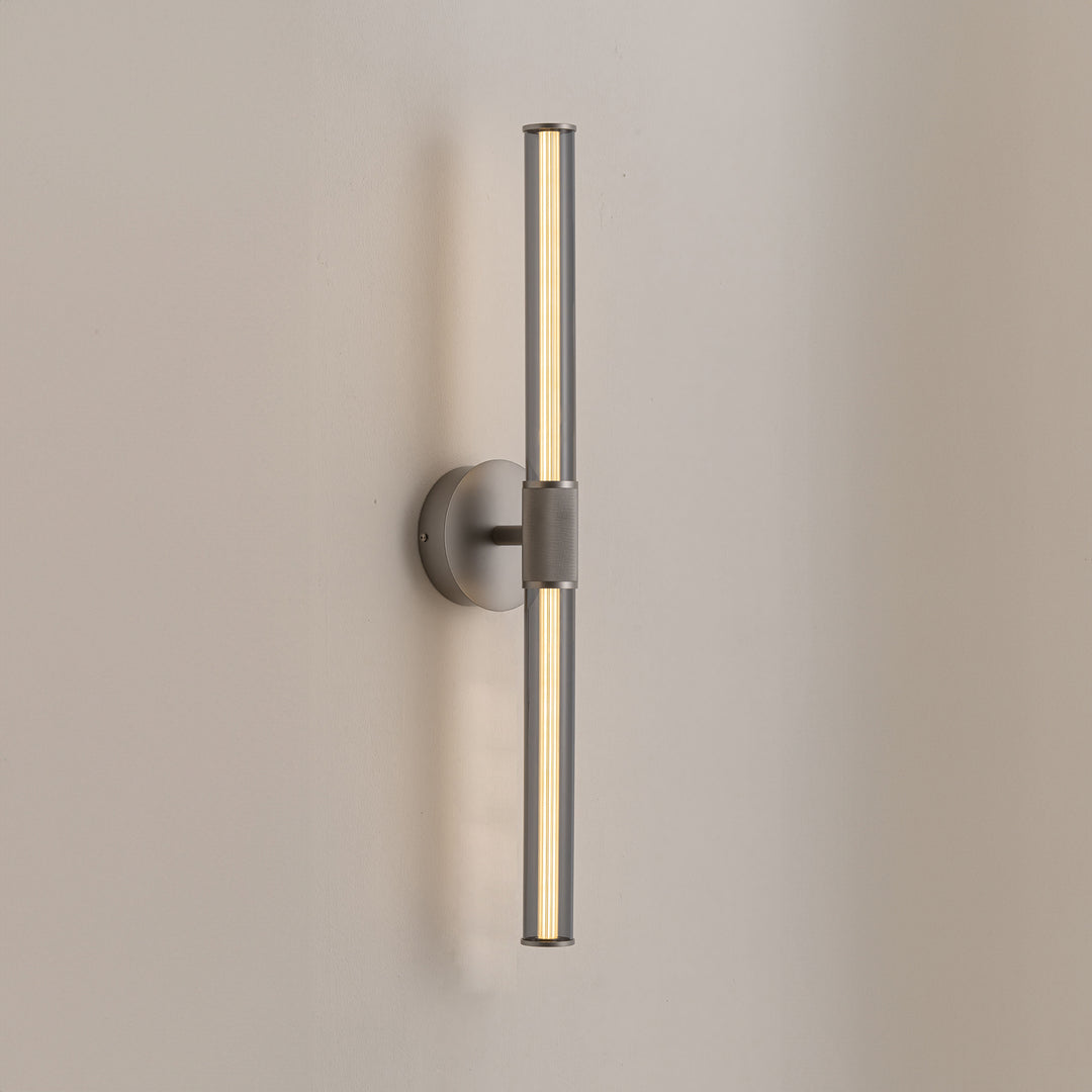 lumiblade 700 wall lamp modern led vertical wall light with slim elongated profile for contemporary home and commercial interior lighting