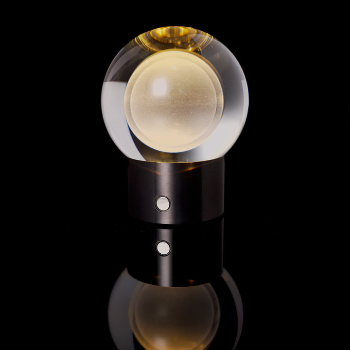 luxury crystal table lamp with ambient glow suitable for bedrooms, side tables and modern interiors