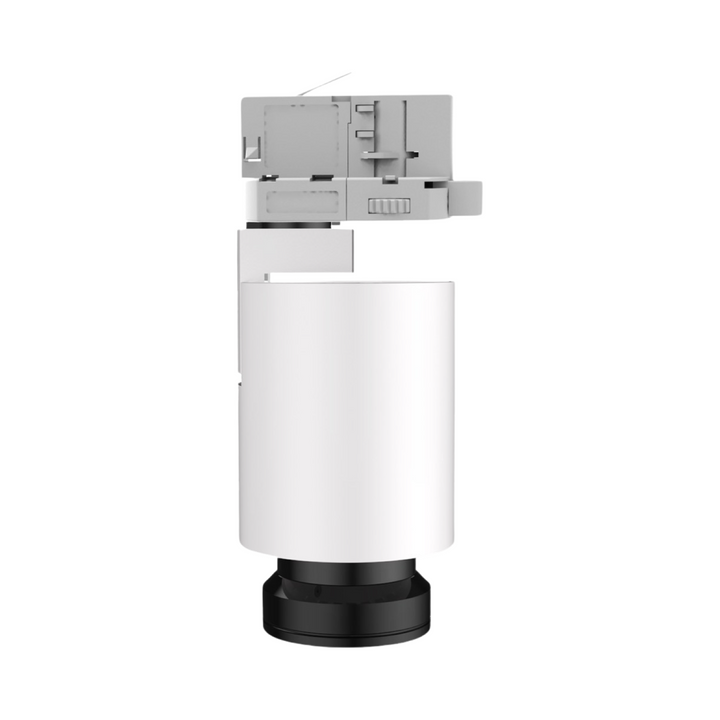 Compact LED track light with adjustable optics for precise museum and gallery lighting