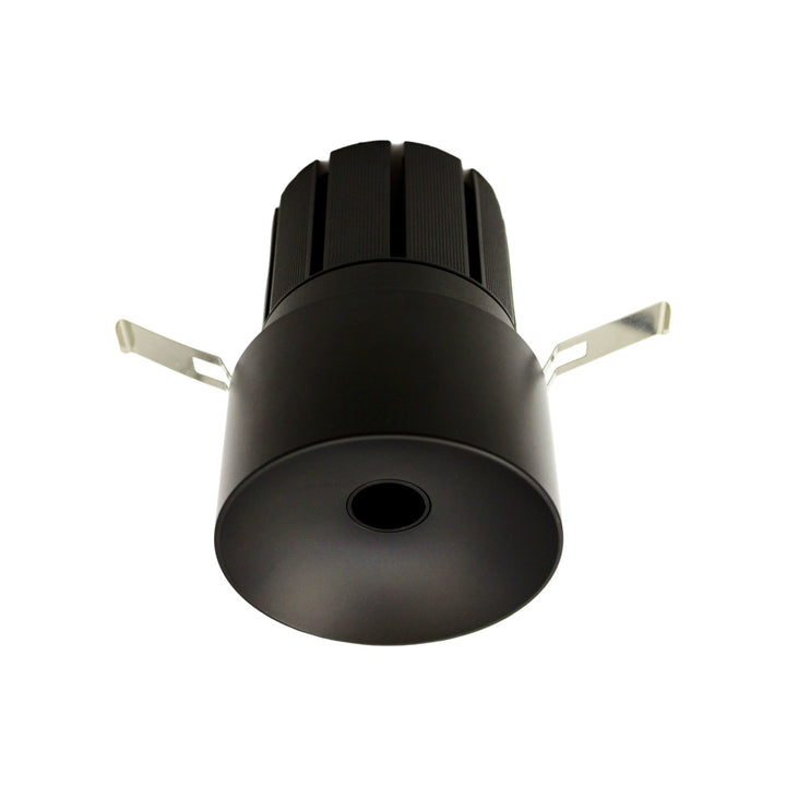 Mini pinhole downlight showing discreet 1cm light aperture and compact housing design