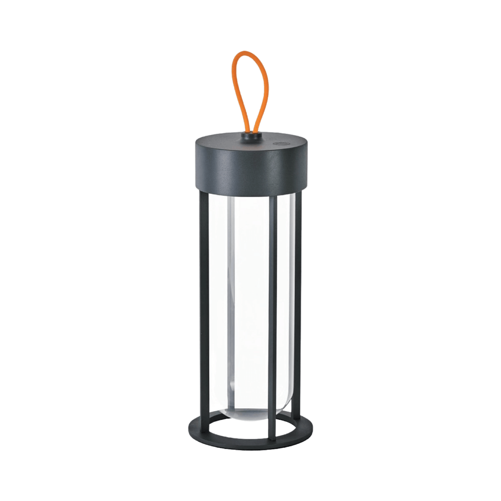 MK2 rechargeable LED lantern in black finish with slim cylindrical frame.
