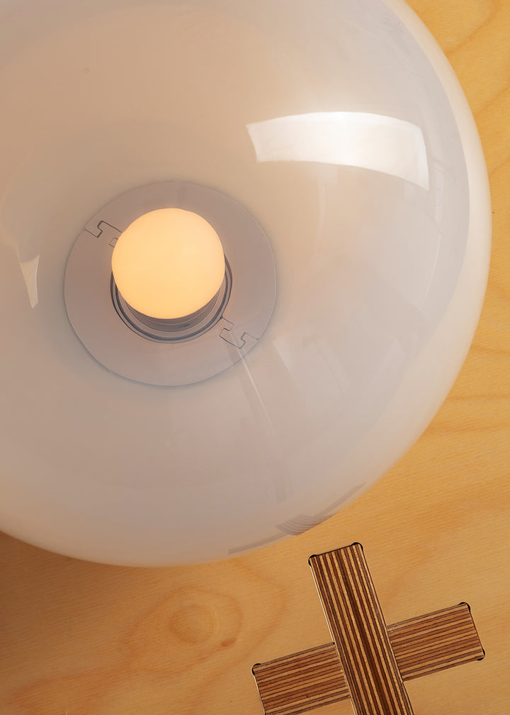Modern glass pendant lighting for café and restaurant interior applications