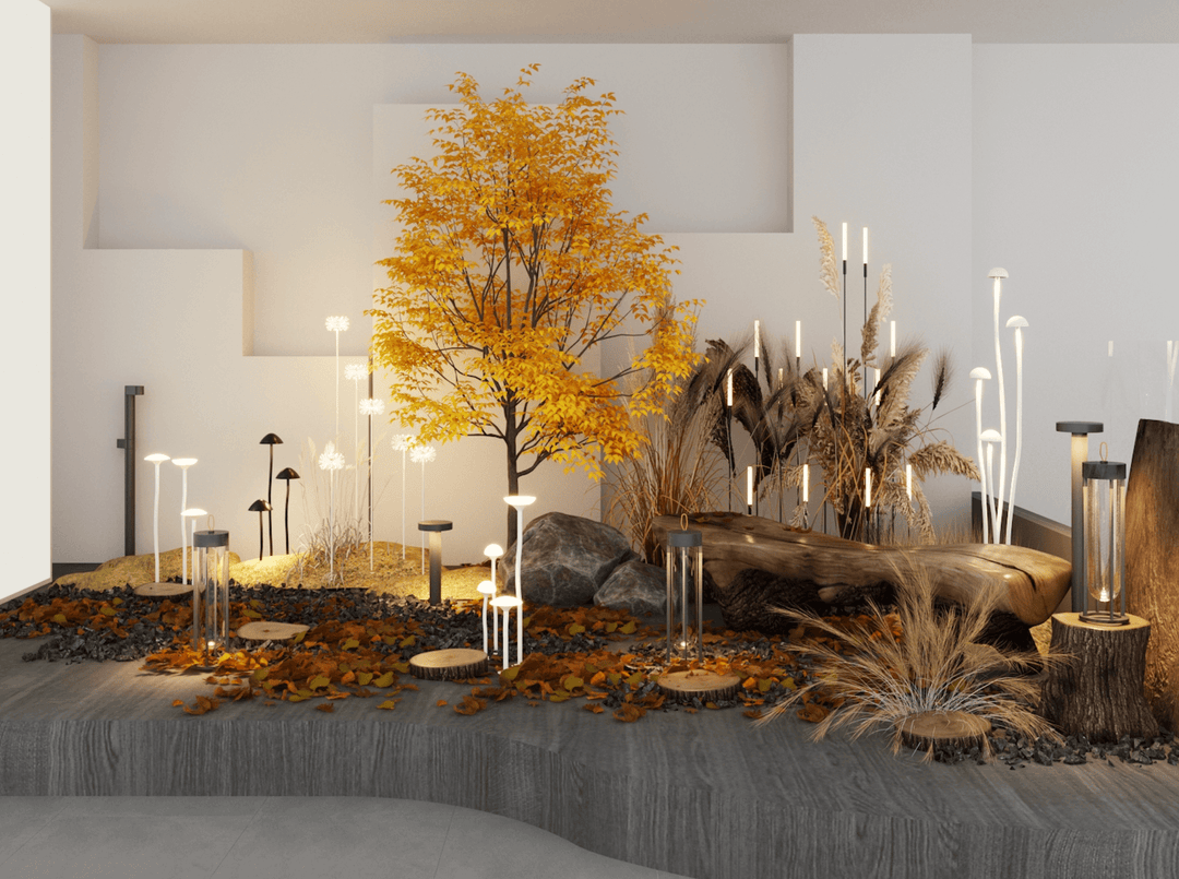 Modern outdoor bollard lights for landscape and pathway lighting