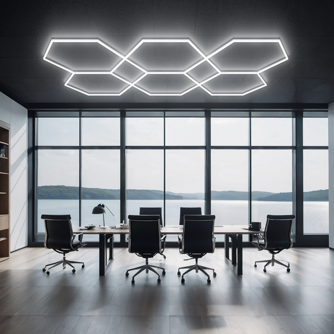 Polygons Led Hexagon LED Ceiling Light – Polygon Formation | Modular Grid System