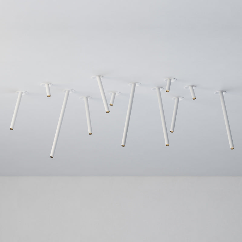 ModuRay Accent Spotlight installed as linear ceiling feature lighting in white finish