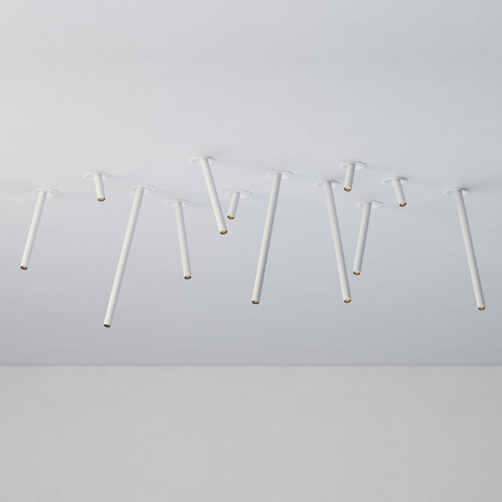 ModuRay Accent Spotlight installed as linear ceiling feature lighting in white finish