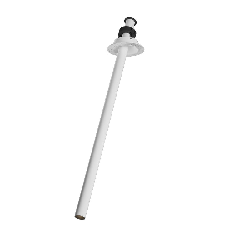 Trimless white linear ceiling spotlight designed for clean architectural interiors