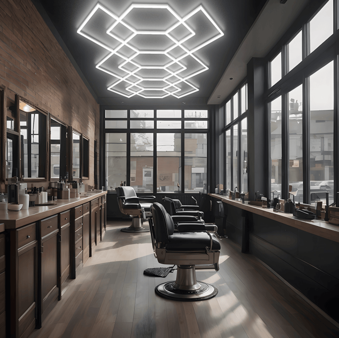 Led Ceiling Light Layout Hexagon LED Ceiling Lighting System | Cascade Layout Design