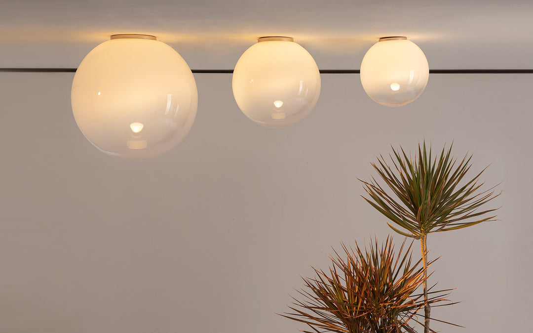 Multiple sphere ceiling lights for living room and residential interiors
