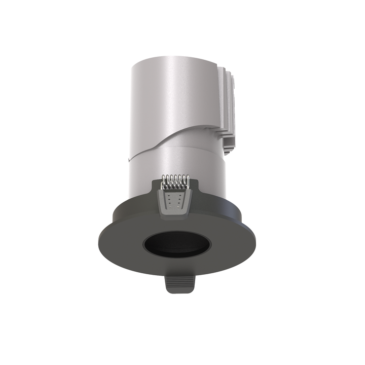 P1 2 inch black architectural LED recessed downlight engineered by Lucretia for North American architectural lighting projects.