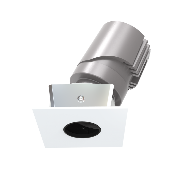 Square 3 inch architectural LED recessed downlight with trimless design for premium architectural lighting projects.