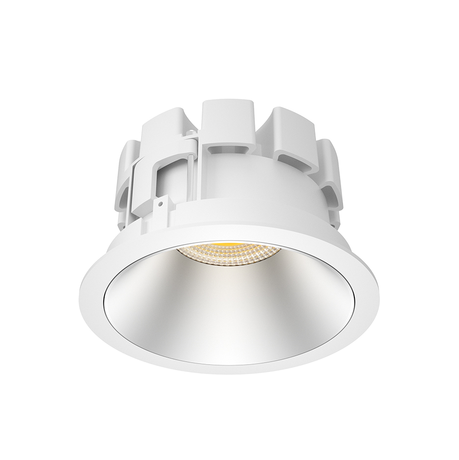 P1 Wide Beam Architectural LED Downlight with specular reflector for maximum light output and architectural applications.