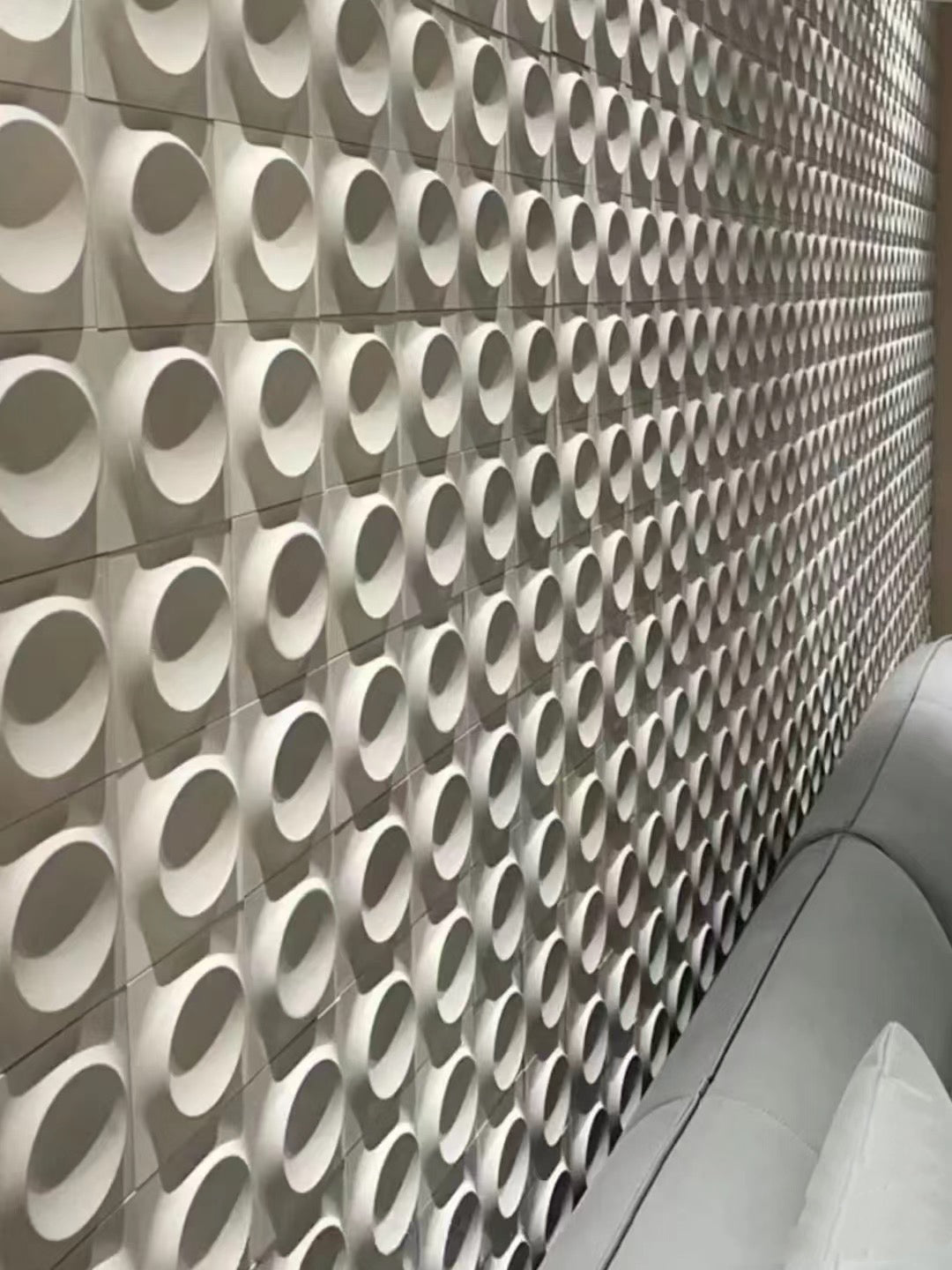 3D textured PU component panel for decorative partition walls