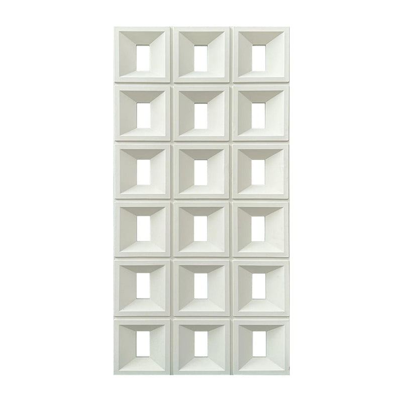 White geometric PU component panel for decorative partition walls