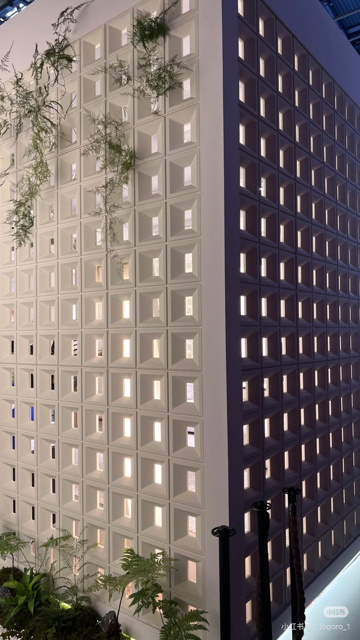 Square module PU decorative wall panel for partition applications