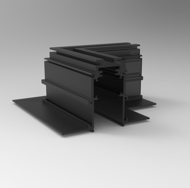 R20-5 recessed magnetic track corner connector for DC48V low voltage power transmission