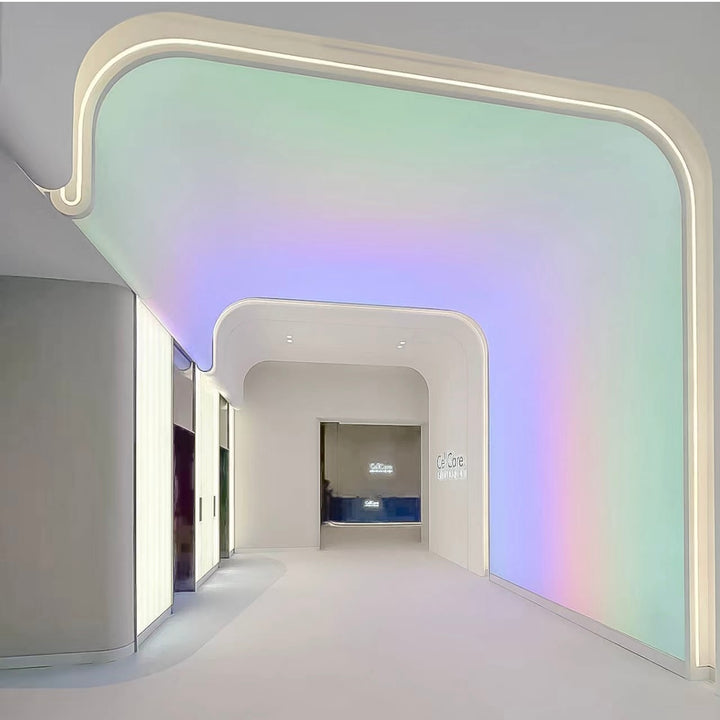 Mdf Routed Panel Led Ceiling RGB LED Stretch Ceiling – ColourWave | Lucretia Lighting