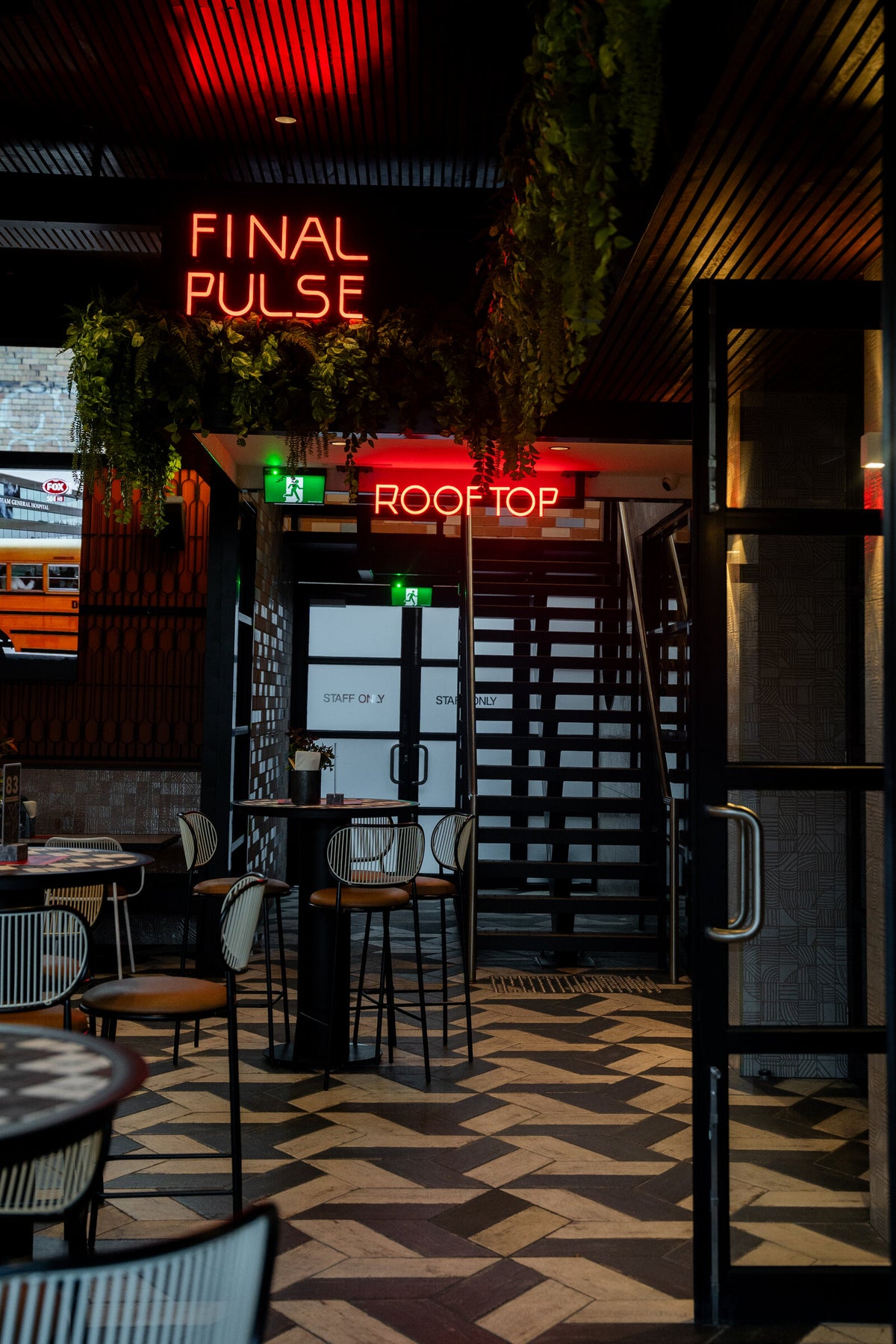Final Pulse illuminated signage