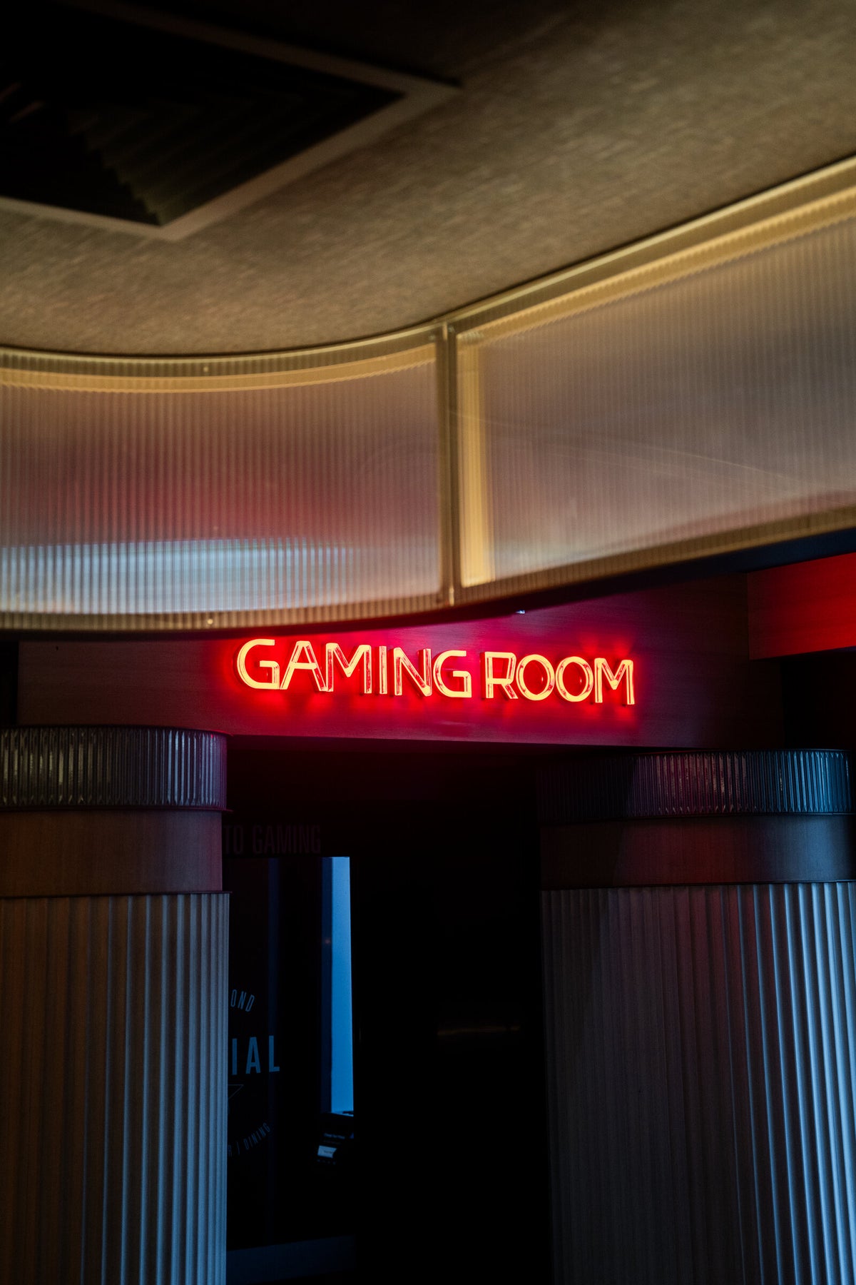 Gaming Room illuminated signage