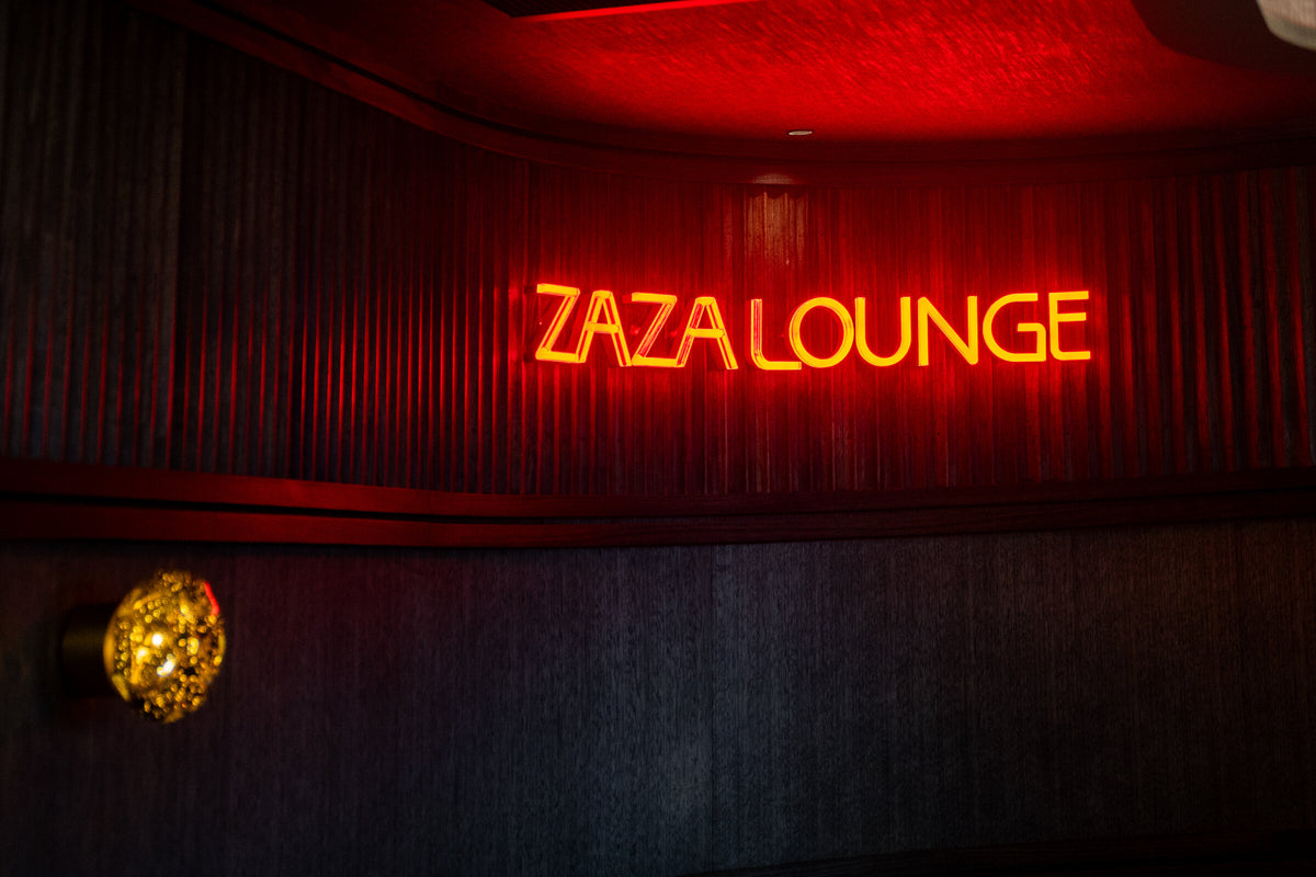 Zaza Lounge illuminated signage