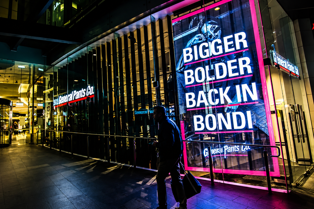 Shopfront Transparent LED Display for retail advertising and storefront media