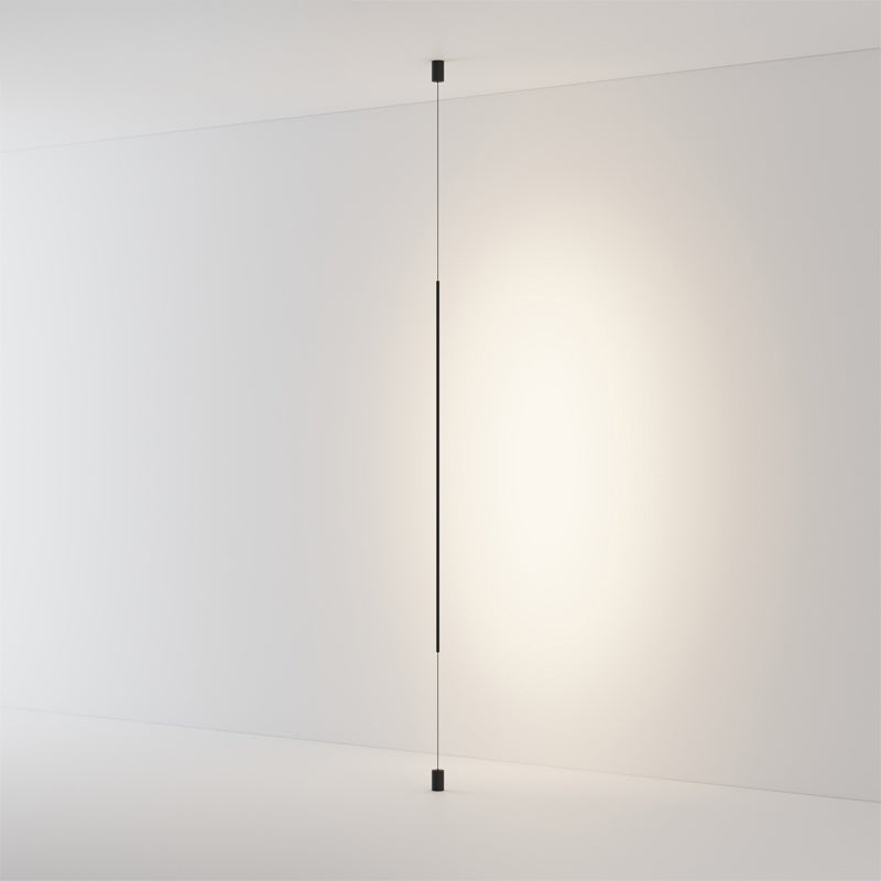 Skyline LED Wall Light slim cylindrical linear wall lamp providing soft indirect illumination