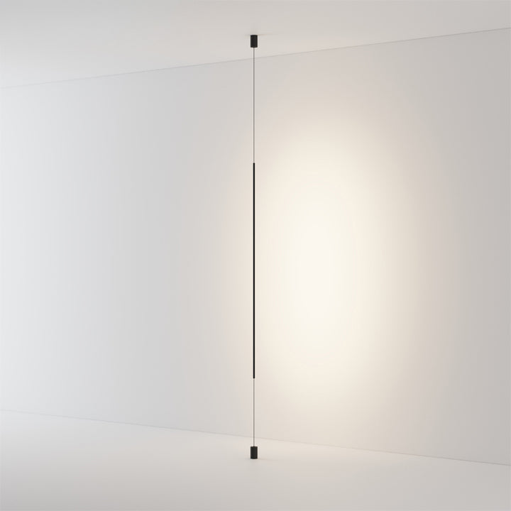 Skyline LED Wall Light slim cylindrical linear wall lamp providing soft indirect illumination