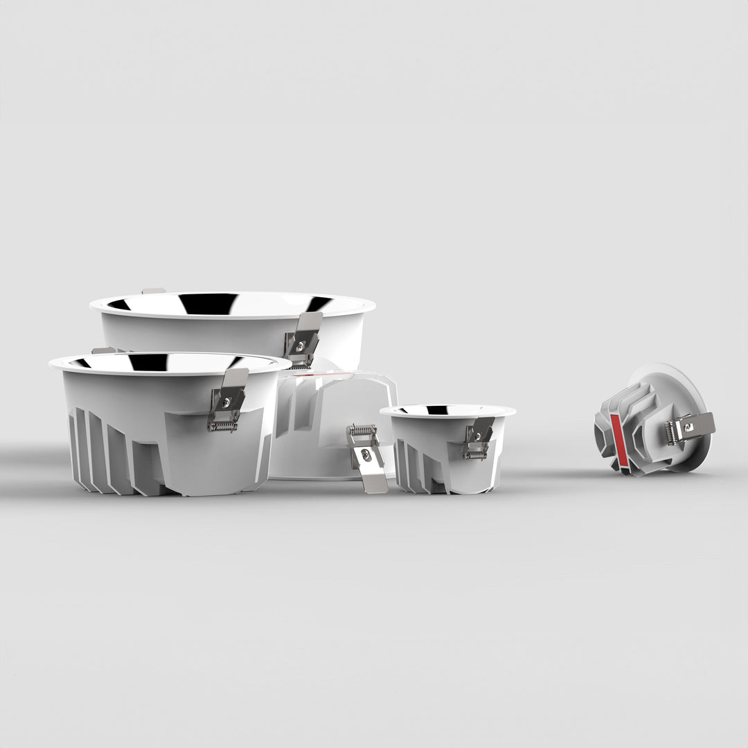 Deep recessed slim trim commercial LED downlight with anti-glare optical design – Project HYT