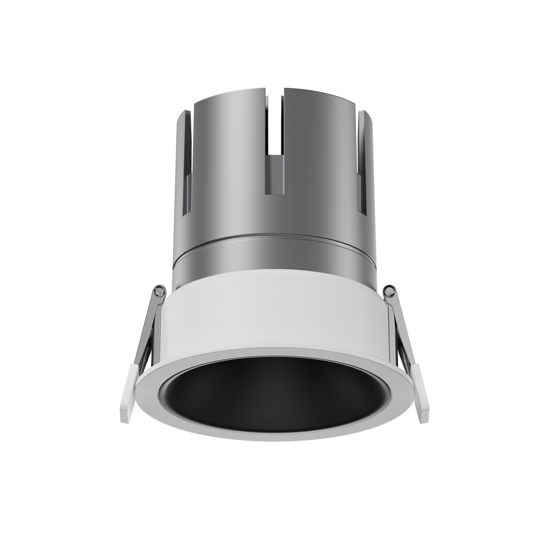 STAR Series architectural LED downlight with matte black reflector for improved visual comfort and architectural interiors.