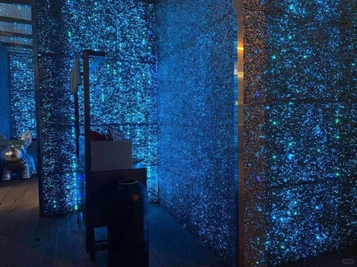 Translucent aluminium foam panels creating an immersive light-integrated architectural interior